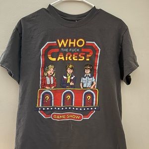 Threadless Brand “Who the F*** Cares” Unisex tshirt